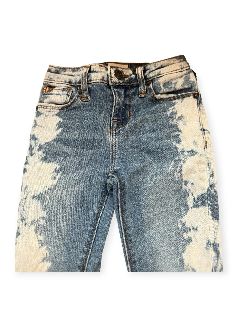 3T Hudson Jeans Blue and White Tie-Dye Kids Denim Pants